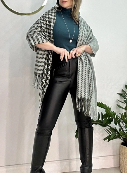 pashmina pied poule
