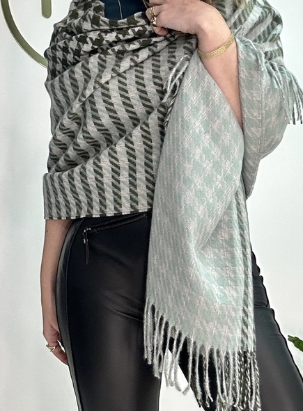 pashmina pied poule