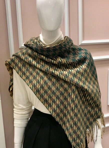 pashmina pied poule