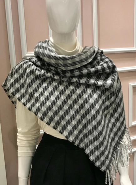 pashmina pied poule