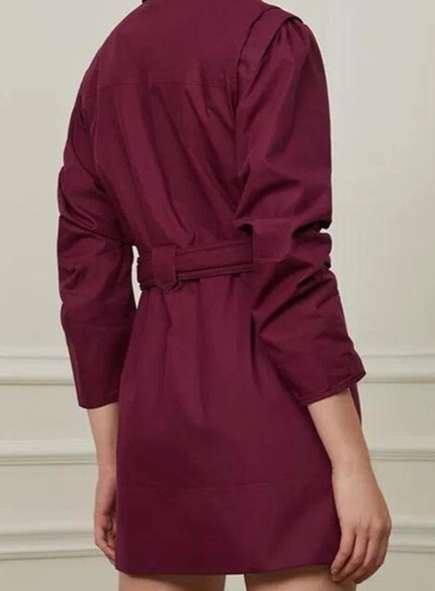 parka vestido animale manga dupla