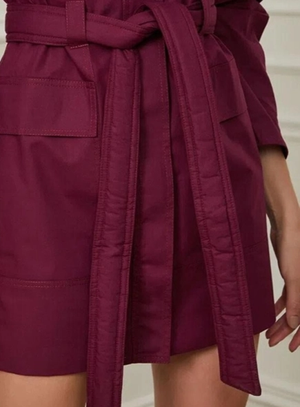 parka vestido animale manga dupla