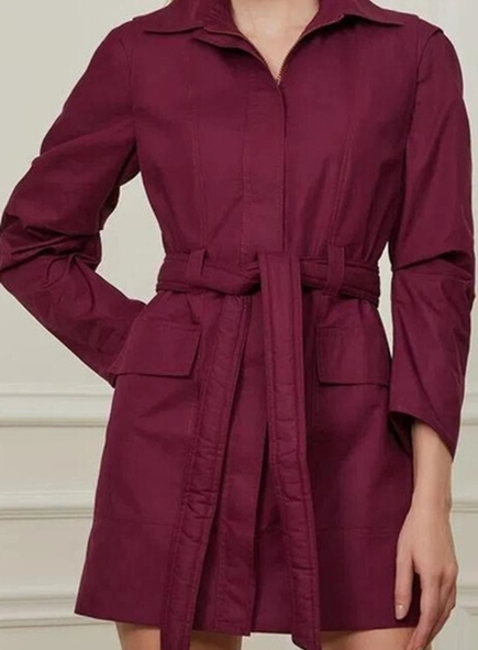 parka vestido animale manga dupla