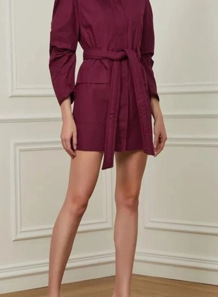 parka vestido animale manga dupla