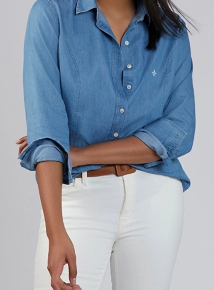 camisa jeans dudalina