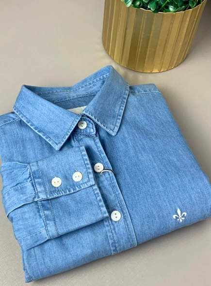 camisa jeans dudalina