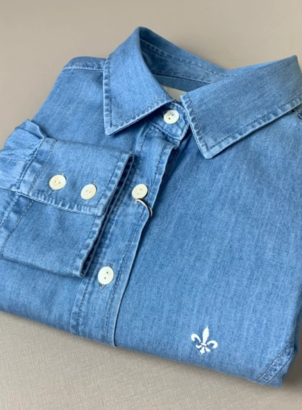 camisa jeans dudalina