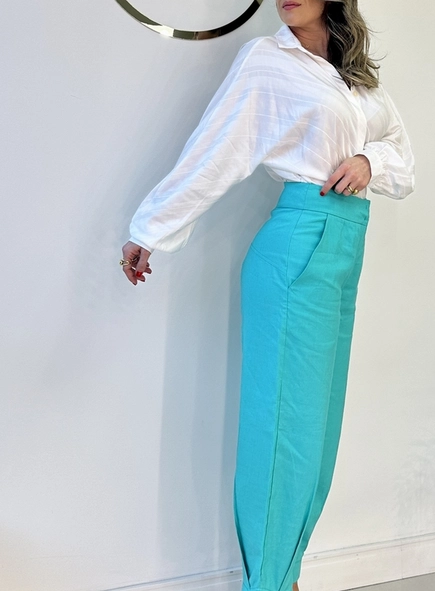 camisa dudalina acetinada listrada