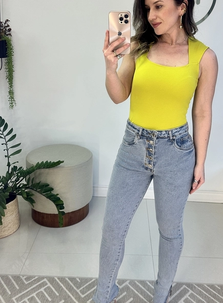 calca jeans skinny botoes animale jeans