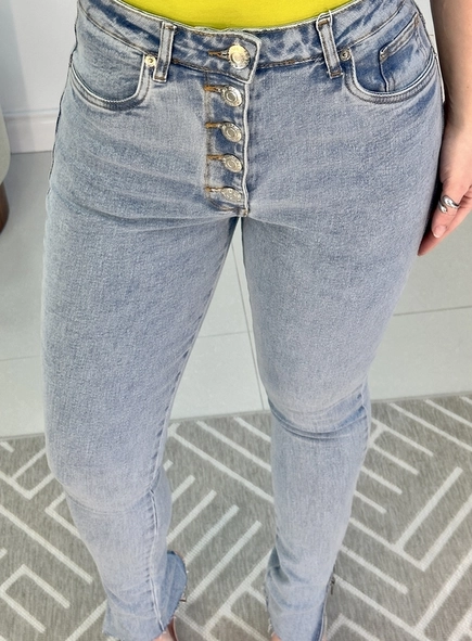 calca jeans skinny botoes animale jeans