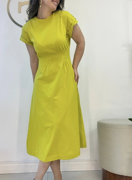 vestido malha pregas animale jeans