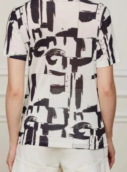 camiseta dv abstrato pb animale