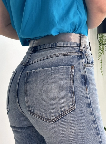 calca jeans reta bianca open