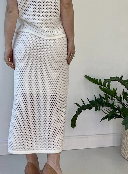 conjunto c/saia modal tela chanel