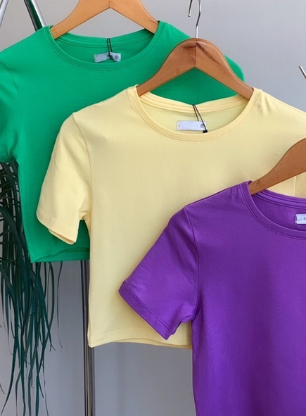 blusa cropped básica mc cotton lara