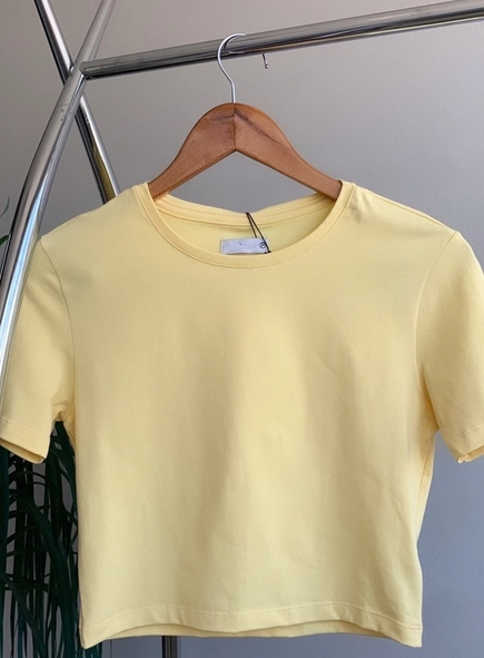 blusa cropped básica mc cotton lara
