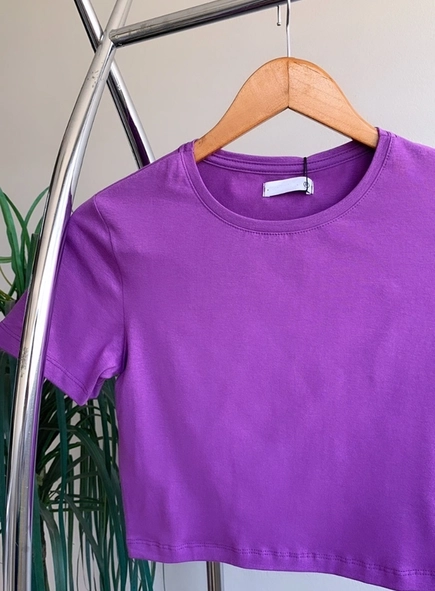 blusa cropped básica mc cotton lara
