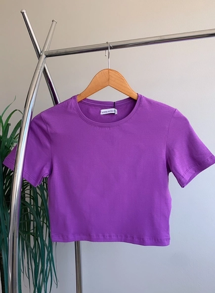 blusa cropped básica mc cotton lara