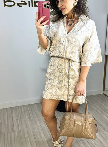 vestido forum linho golden