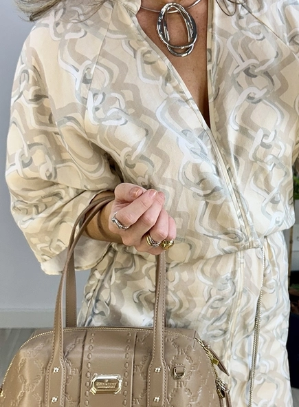vestido forum linho golden