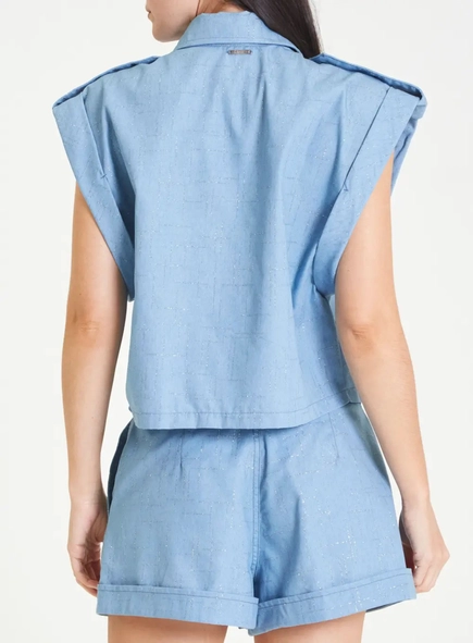 camisa forum jeans shine