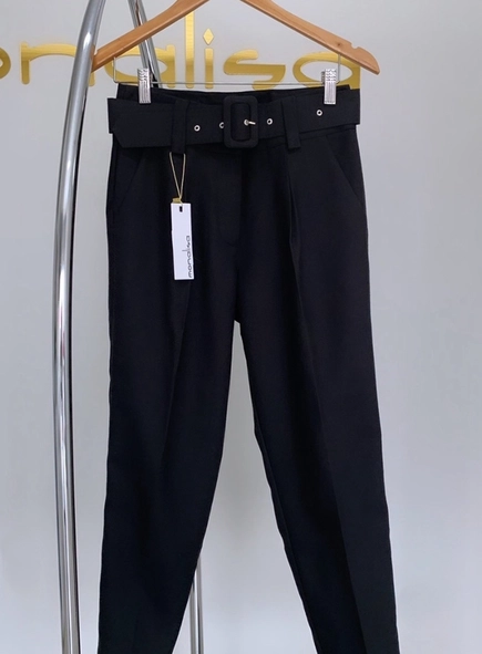calça linho com cinto belga