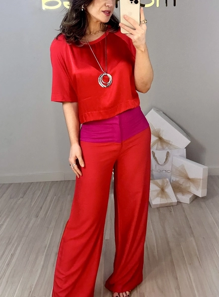blusa open scarlet
