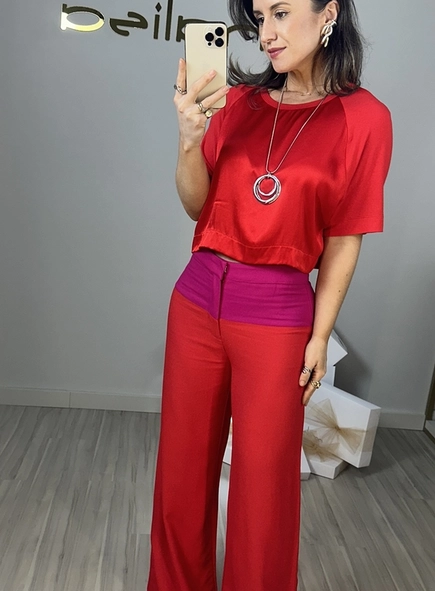 blusa open scarlet