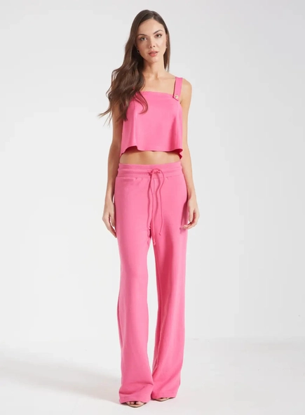 calca forum moletom wide leg
