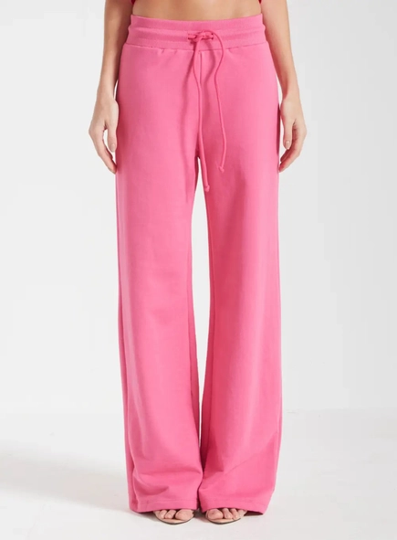 calca forum moletom wide leg
