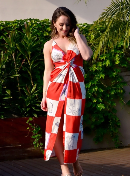 vestido open midi anabelly