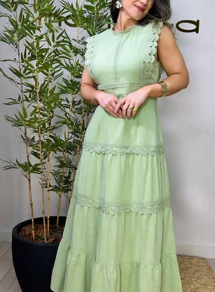 vestido guipir angelica
