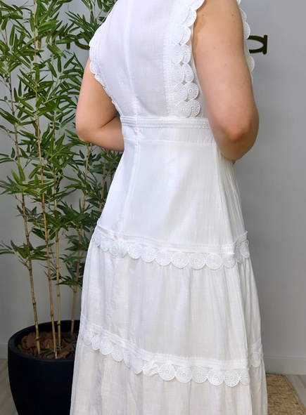 vestido guipir angelica