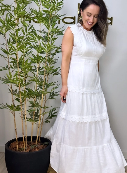 vestido guipir angelica