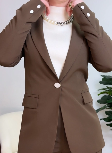 blazer botão madre pérola antonia
