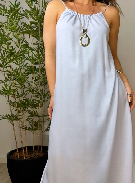 vestido longo linho classic