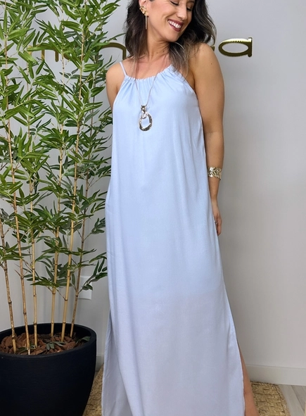 vestido longo linho classic