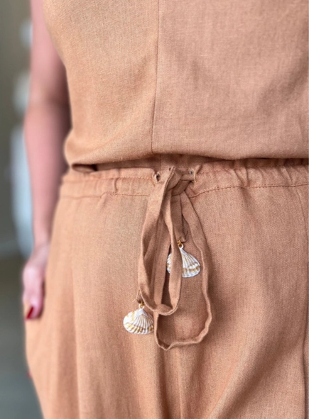 conjunto c/calça linho summer chic