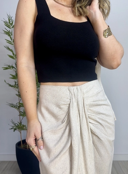 saia midi linho grecia