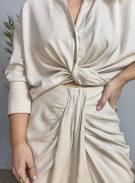 camisa linho grecia