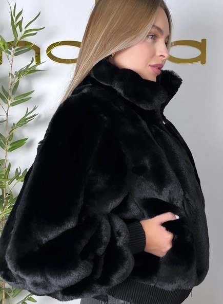 casaco de pelo bomber animale