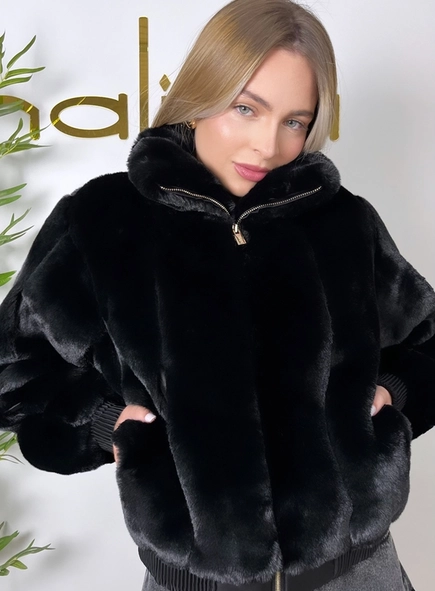 casaco de pelo bomber animale