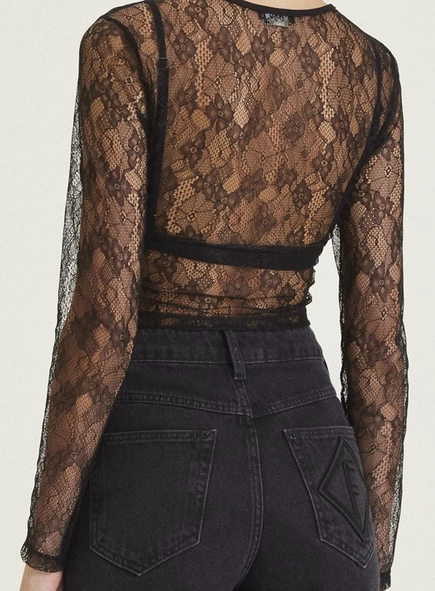 blusa renda nice com top forum