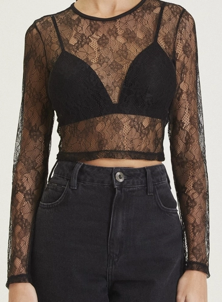 blusa renda nice com top forum