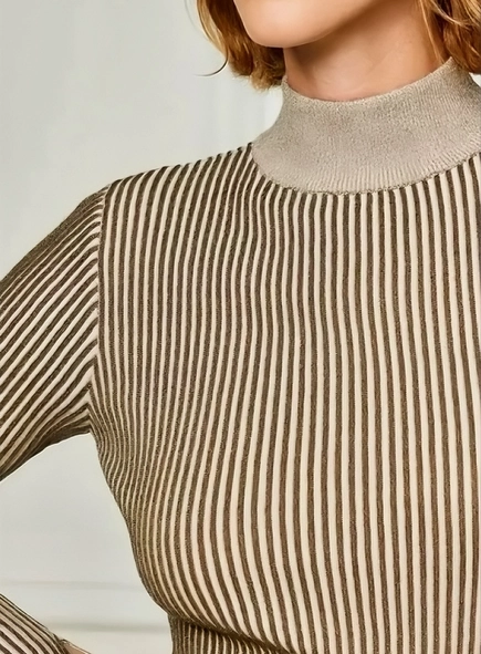 blusa trico lurex animale jeans