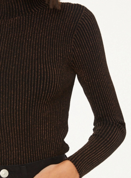 blusa trico detalhe costas lurex animale jeans