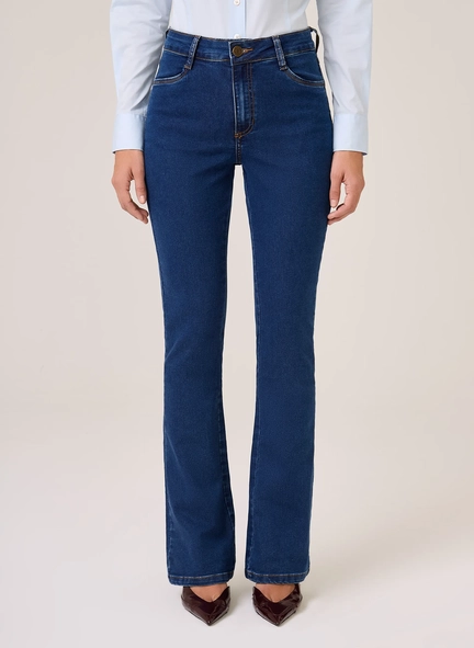 calça jeans bootcut essentials dudalina