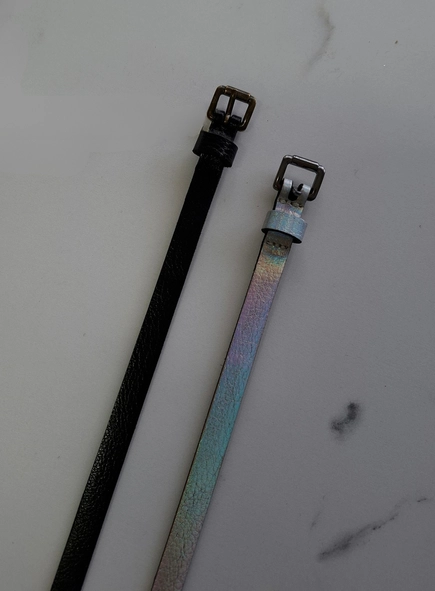 cinto metalizados animale jeans - dupla