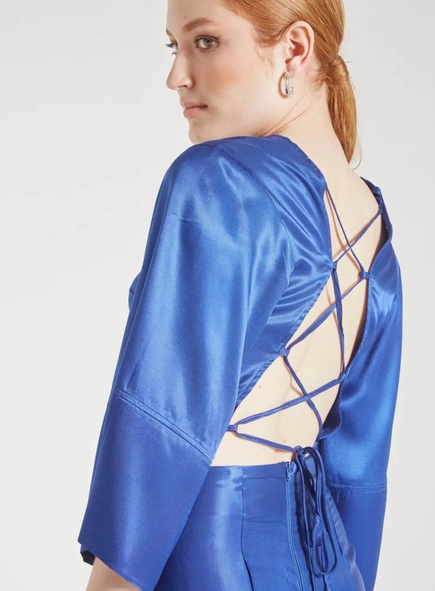 Blusa Forum Meia Manga Cetim