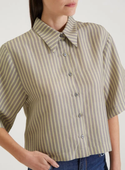 camisa linho forum estampa listrada